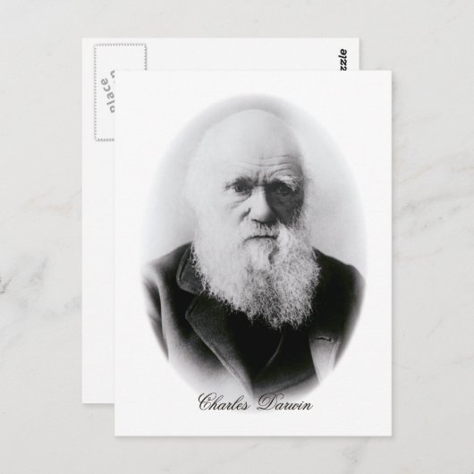 Charles Darwin Vignette Briefkaart (Voorkant / Achterkant)