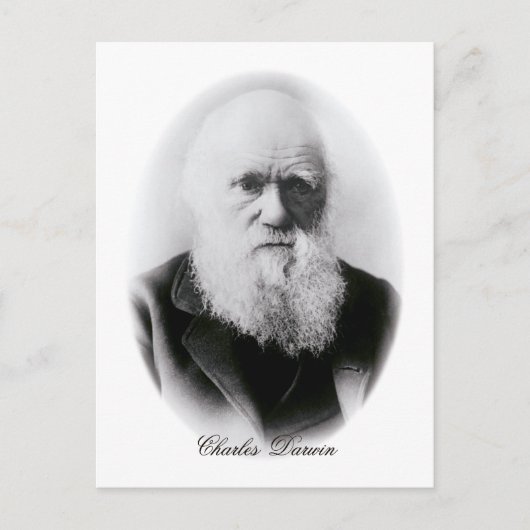 Charles Darwin Vignette Briefkaart (Voorkant)