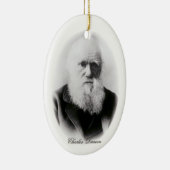 Charles Darwin Vignette Keramisch Ornament (Rechts)