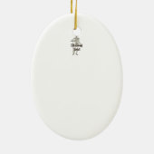 Charles Darwin Vignette Keramisch Ornament (Achterkant)