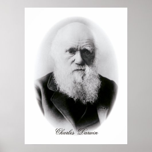 Charles Darwin Vignette Poster (Voorkant)