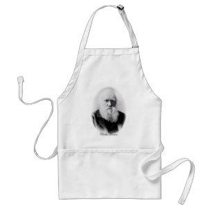 Charles Darwin Vignette Standaard Schort