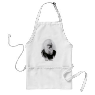 Charles Darwin Vignette Standaard Schort