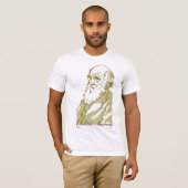 Charles Darwin. Vrouw T-Shirt (Voorkant volledig)