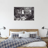 Charles Darwin's studie in Down House, 1882 Canvas Afdruk (Insitu (Slaapkamer))
