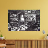Charles Darwin's studie in Down House, 1882 Canvas Afdruk (Insitu (Woonkamer))