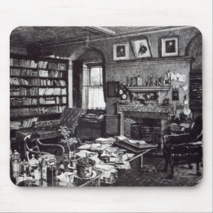 Charles Darwin's studie in Down House, 1882 Muismat