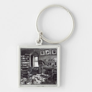 Charles Darwin's studie in Down House, 1882 Sleutelhanger