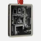Charles Darwin's studie in Down House Metalen Ornament (Rechts)