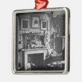 Charles Darwin's studie in Down House Metalen Ornament (Links)
