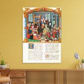 Charles de Bold, hertog van Bourgogne Canvas Afdruk (Insitu (Woonkamer))