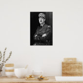 Charles de Gaulle Poster (Keuken)