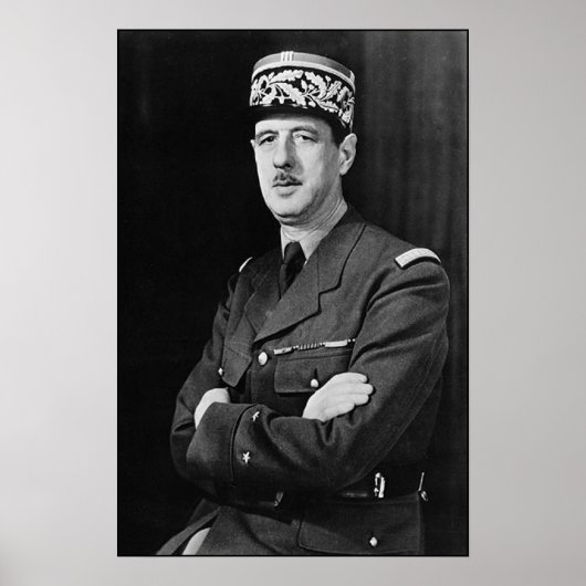 Charles de Gaulle Poster (Voorkant)