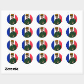 Charles de Gaulle Ronde Sticker (Vel)