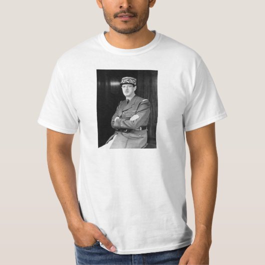 Charles De Gaulle T-shirt (Voorkant)