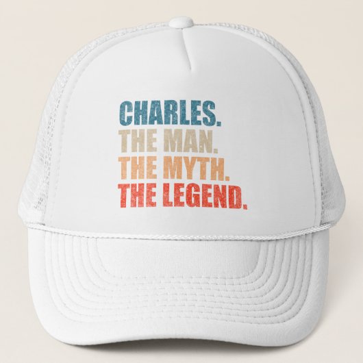 Charles De Man De Mythe De Legende Trucker Pet (Voorkant)