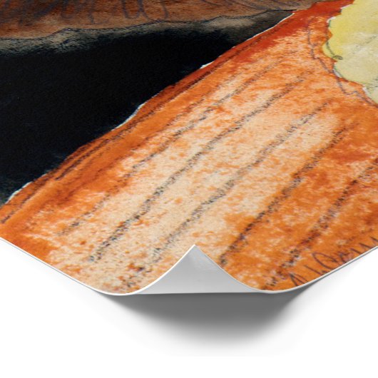 Charles Demuth Acrobatische Mannelijke Danser met  Poster (Hoek)