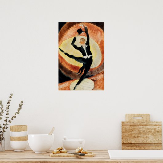 Charles Demuth Acrobatische Mannelijke Danser met  Poster (Keuken)