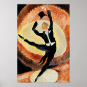 Charles Demuth Acrobatische Mannelijke Danser met  Poster (Voorkant)