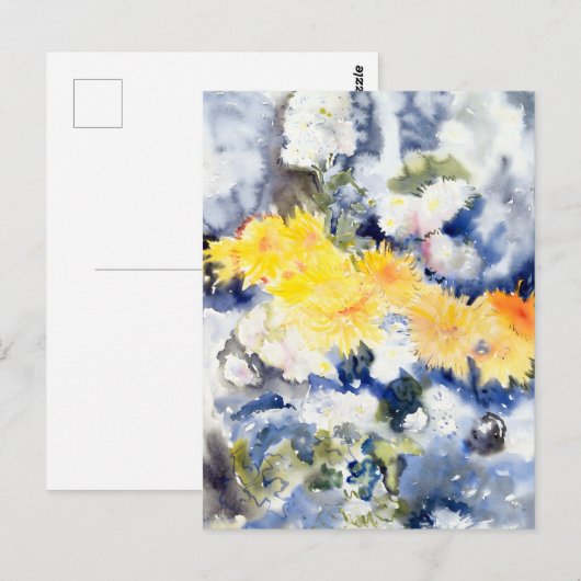 Charles Demuth - Geel en Blauw Briefkaart (Voorkant / Achterkant)