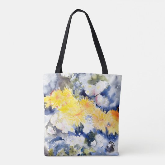 Charles Demuth - Geel en Blauw Tote Bag (Achterkant)
