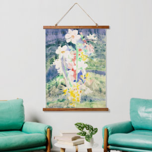 Charles Demuth Narcissen 1917 Oude Aquarel Hangend Wandkleed