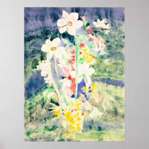 Charles Demuth Narcissen 1917 Oude Aquarel Poster