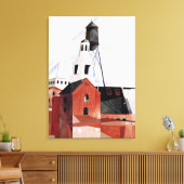 Charles Demuth schilderij, Lancaster Canvas Afdruk (Insitu (Woonkamer))