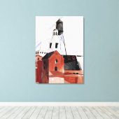 Charles Demuth schilderij, Lancaster Canvas Afdruk (Insitu (Houten vloer))