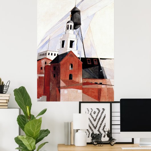 Charles Demuth schilderij, Lancaster Poster (Thuiskantoor)