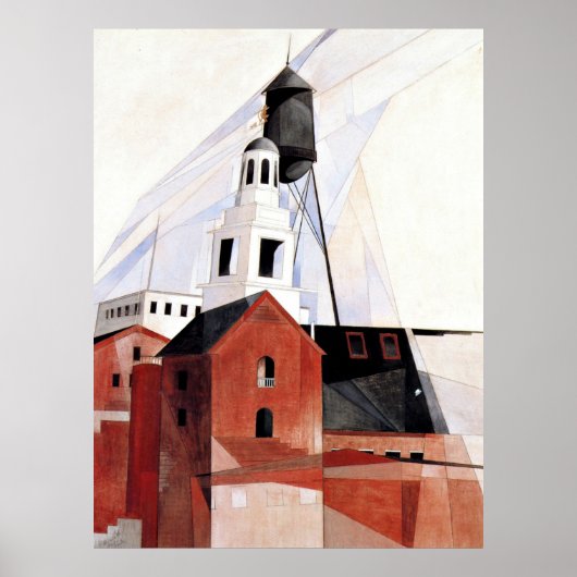 Charles Demuth schilderij, Lancaster Poster (Voorkant)