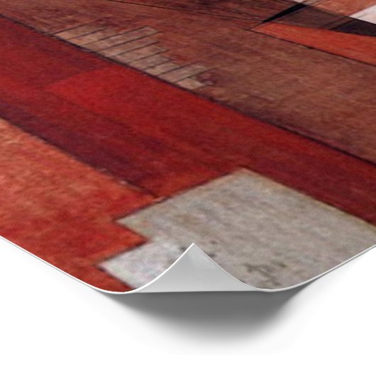 Charles Demuth schilderij, Lancaster Poster (Hoek)