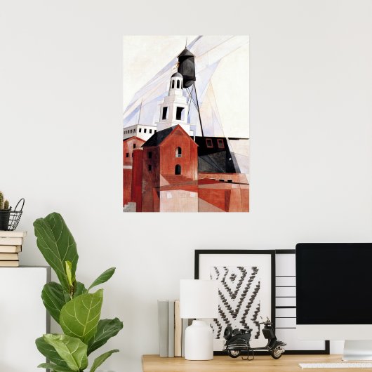 Charles Demuth schilderij, Lancaster Poster (Thuiskantoor)