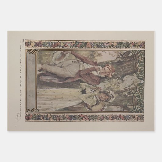 Charles Dickens' A Christmas Carol 1914 Gift Wrap  Inpakpapier Vel (Voorkant 3)