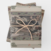 Charles Dickens' A Christmas Carol 1914 Gift Wrap Inpakpapier Vel (In situ)