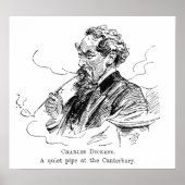 Charles Dickens. A quiet pipe at the Cantebury. Poster (Voorkant)