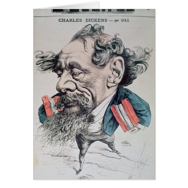 Charles Dickens astride over het Kanaal (Voorkant)