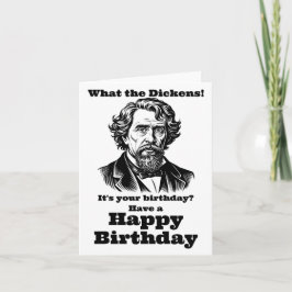Charles Dickens Birthday Kaart