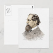 Charles Dickens Briefkaart (Voorkant / Achterkant)