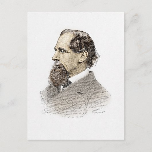 Charles Dickens Briefkaart (Voorkant)