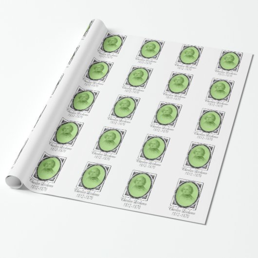 Charles Dickens Cadeaupapier (Uitgerold)