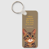 Charles Dickens Cat Quote Sleutelhanger (Voorkant)