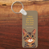 Charles Dickens Cat Quote Sleutelhanger (Voorkant)