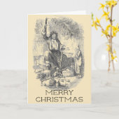  Charles Dickens Christmas Carol Christmas Kaart (Gele Bloem)