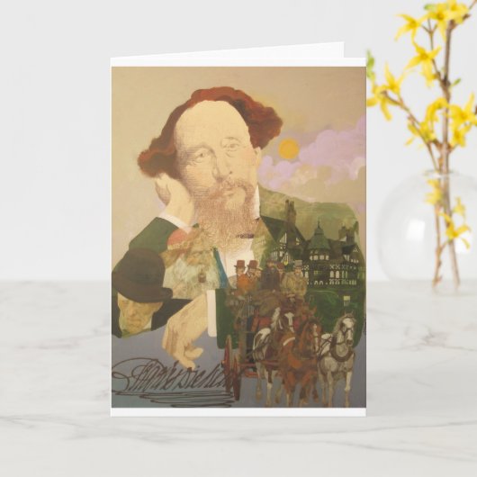 Charles Dickens, Engels schrijver Kaart (Gele Bloem)