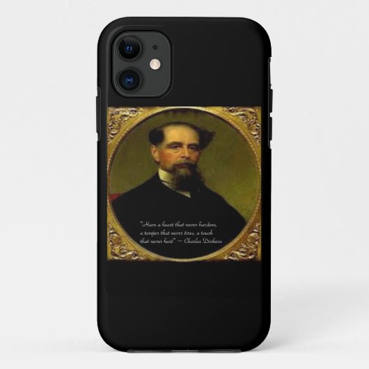 Charles Dickens & Hartverwarmend citaat iPhone 6 H Case-Mate iPhone Case (Achterkant)