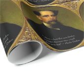 Charles Dickens & Hartverwarmende Quote Cadeaupapier (Rol Hoek)