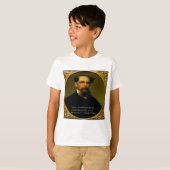 Charles Dickens & Hartverwarmende quote T-shirt (Voorkant volledig)