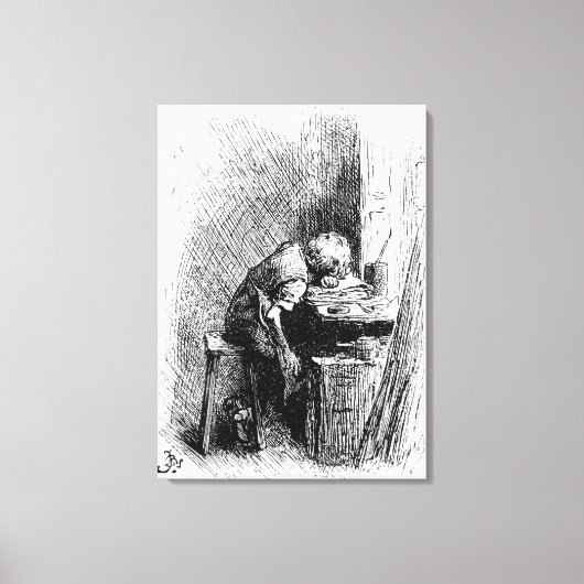 Charles Dickens in de bloedvaten Canvas Afdruk (Voorkant)