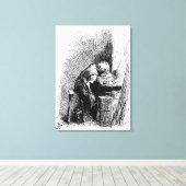 Charles Dickens in de bloedvaten Canvas Afdruk (Insitu (Houten vloer))